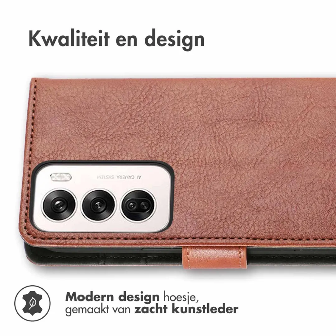 Imoshion Hoesje Oppo Reno 12 - 3 Pasjes - Bruin