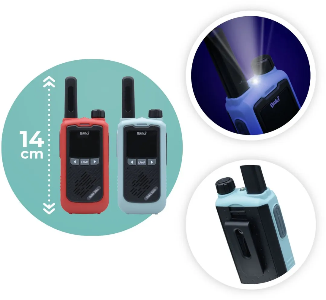 Buki WalkieTalkie TW05 - 2 Stuks - Blauw/Rood