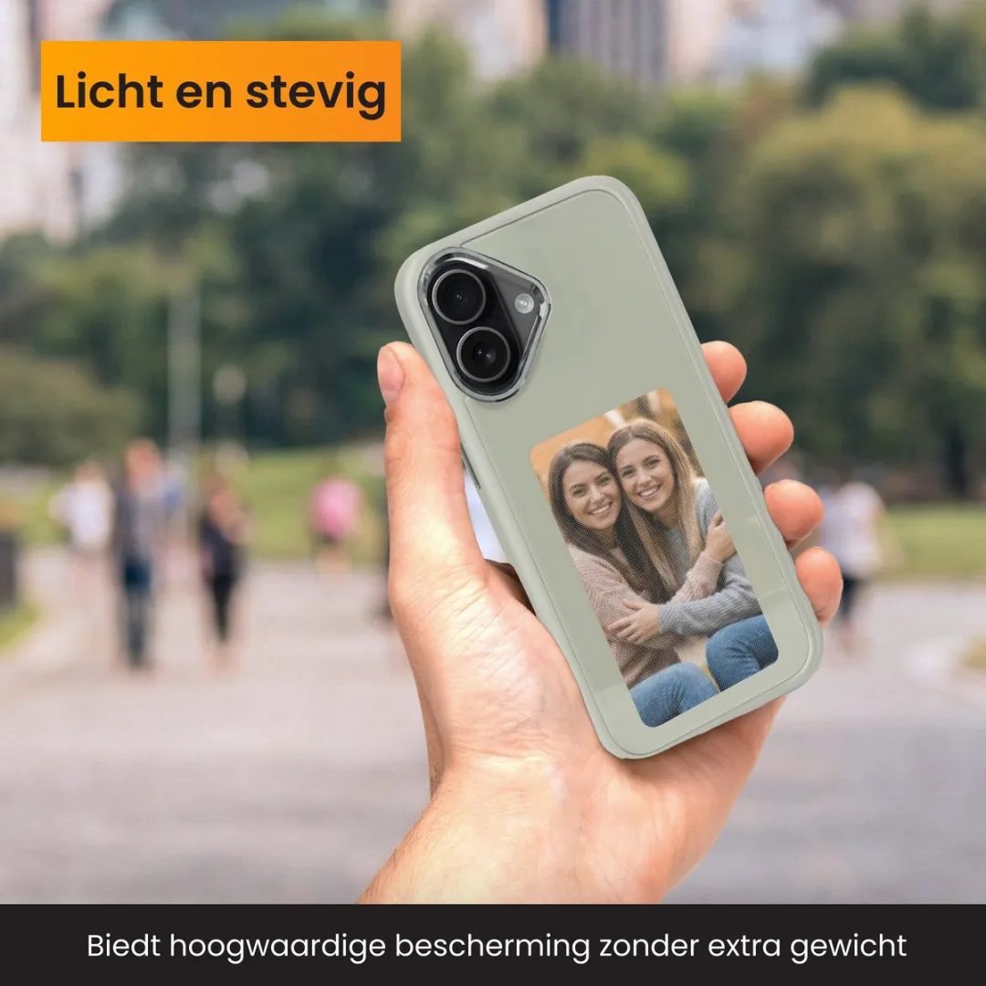 R2B Foto Hoesje iPhone 16 - Grijs
