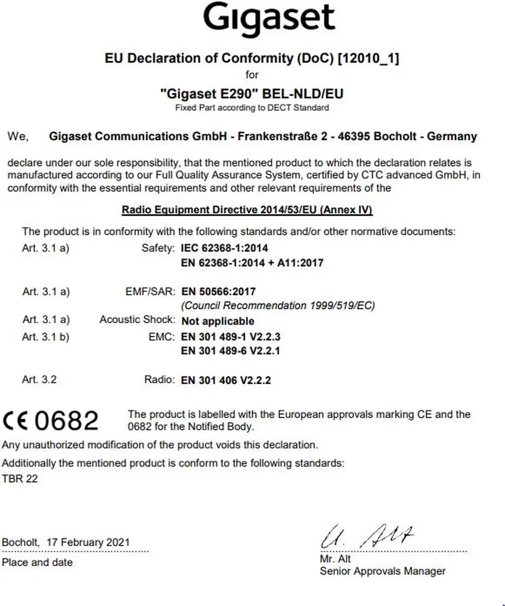Gigaset E290 Duo - draadloze huistelefoon - ideaal voor senioren - met zeer grote knoppen - extra luide functie - compatibel met gehoorapparaat - zwart