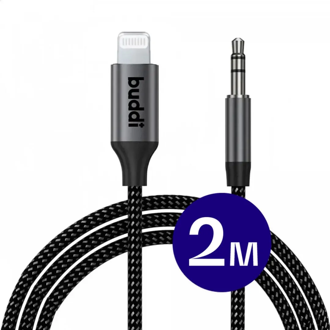 Buddi Flex Lightning naar 3.5mm Jack Audio Kabel DAC
