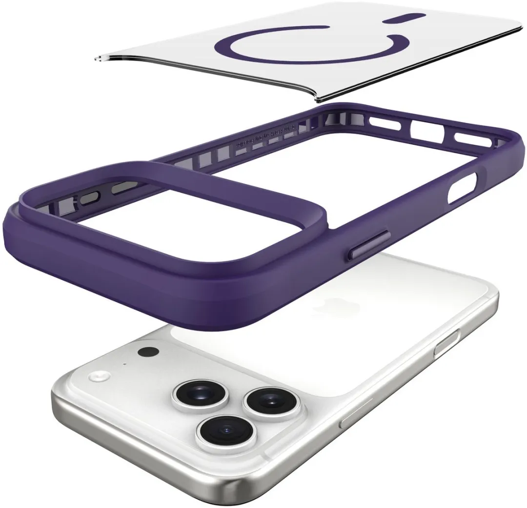 Buddi Hybrid Hoesje iPhone 17 Pro Max - MagSafe - Paars
