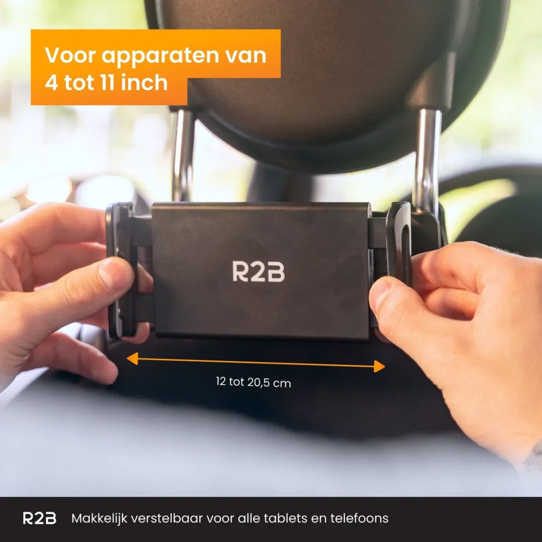 R2B Tablethouder Auto Nijmegen - 11 Inch - Zwart