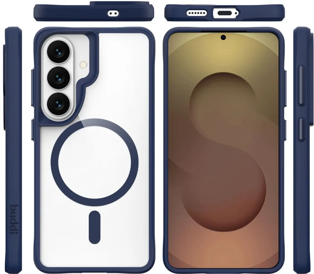 Buddi Hybrid Hoesje Samsung Galaxy S26 Plus - MagSafe - Transparant Blauw