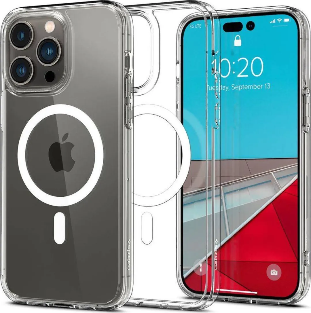 Spigen Ultra Hybrid MagSafe iPhone 14 Pro Hoesje - Wit - afbeelding 6 van 6