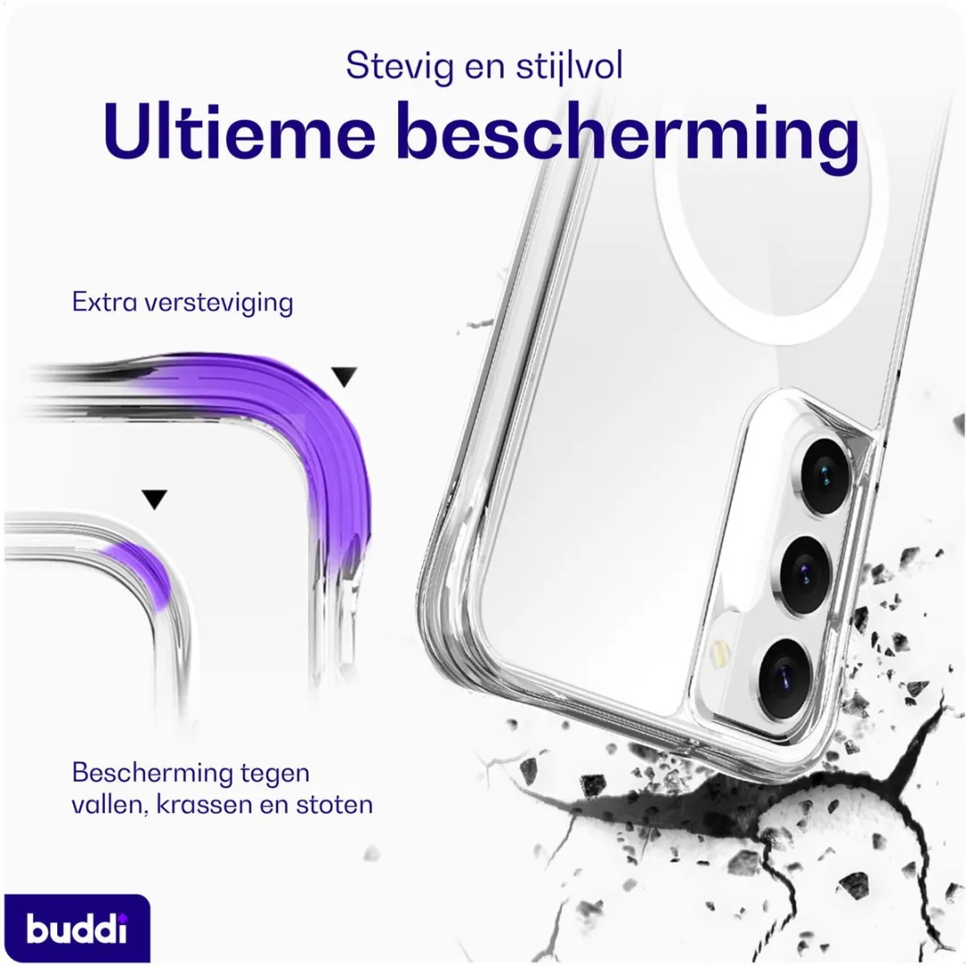Buddi Core Hoesje Samsung Galaxy S23 - MagSafe - Transparant - afbeelding 6 van 6