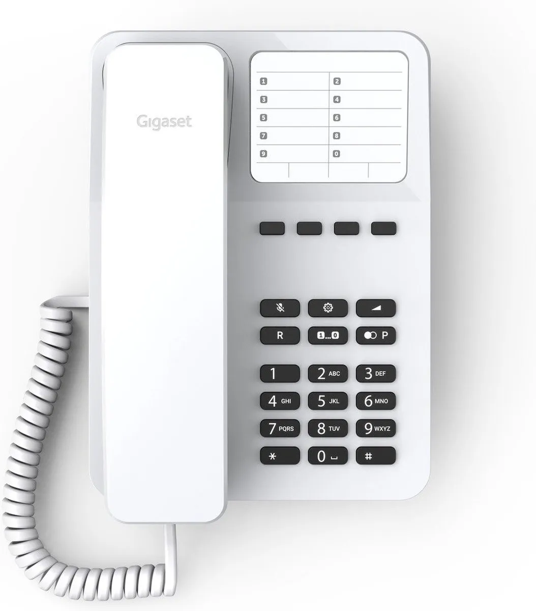 Gigaset Desk 400 Analoge Telefoon - 4 Directe Geheugens - Wit