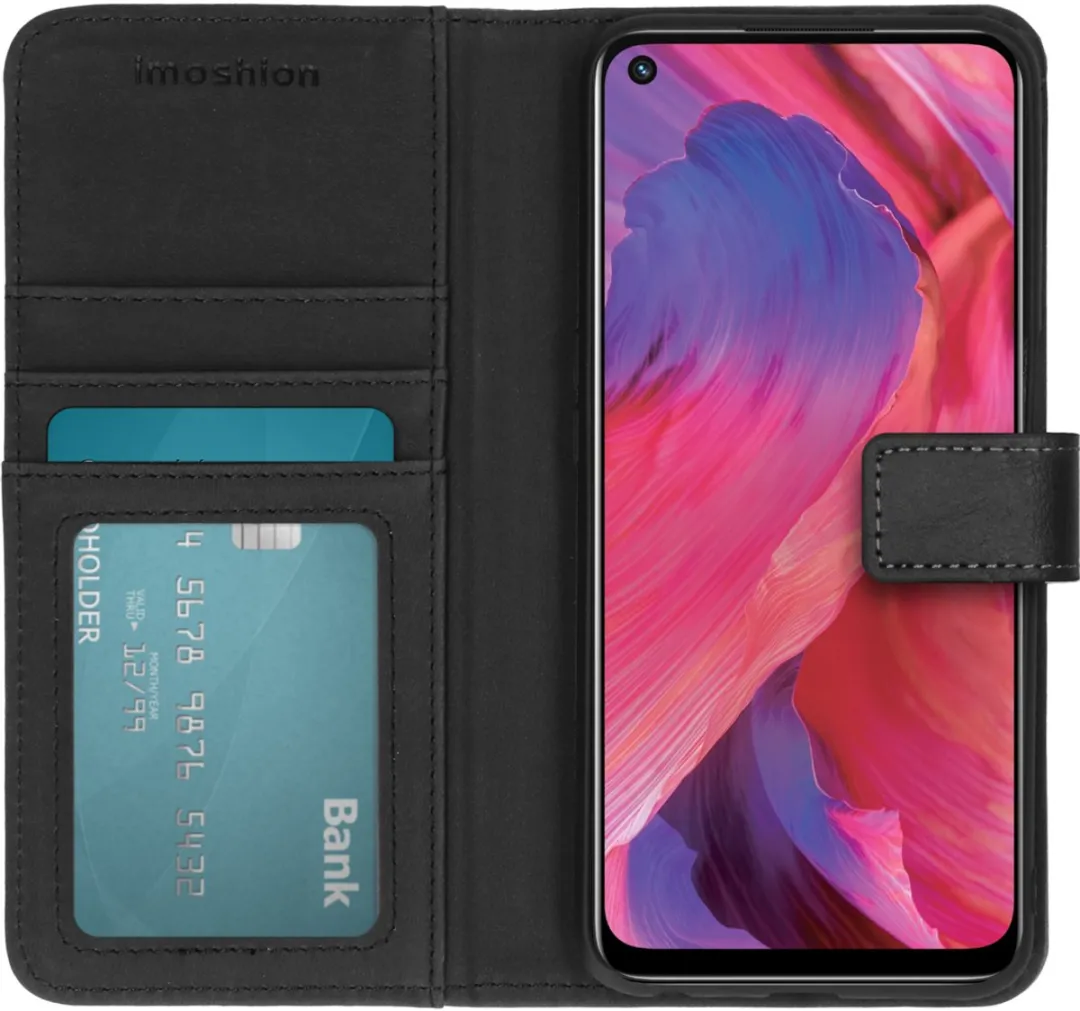 Imoshion Hoesje Oppo A54/A74 5G - 3 Pasjes - Zwart