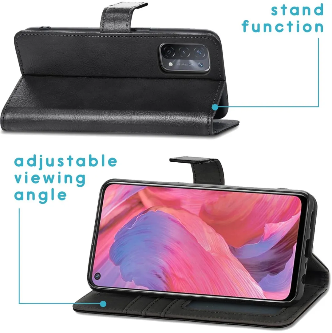 Imoshion Hoesje Oppo A54/A74 5G - 3 Pasjes - Zwart
