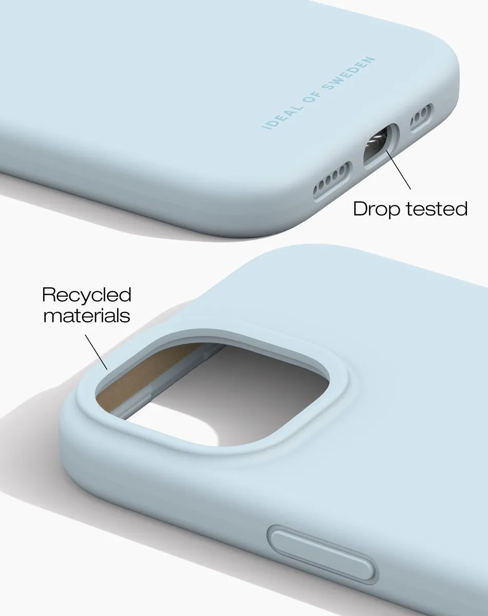 iDeal of Sweden iPhone 13/14/15/16 Silicone Hoes - Light Blue