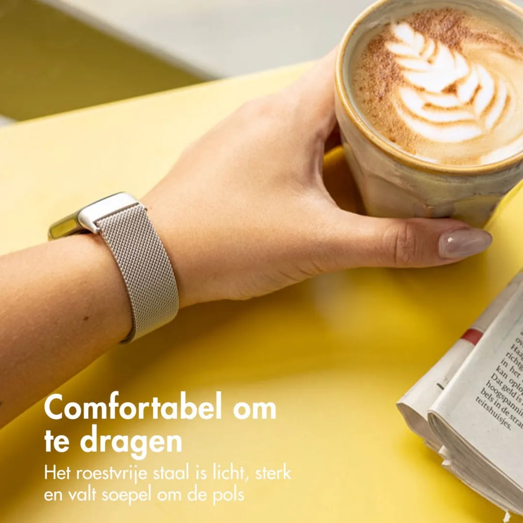 Imoshion Milanees Magnetisch Bandje Fitbit Charge 5 - S - Sterrenlicht