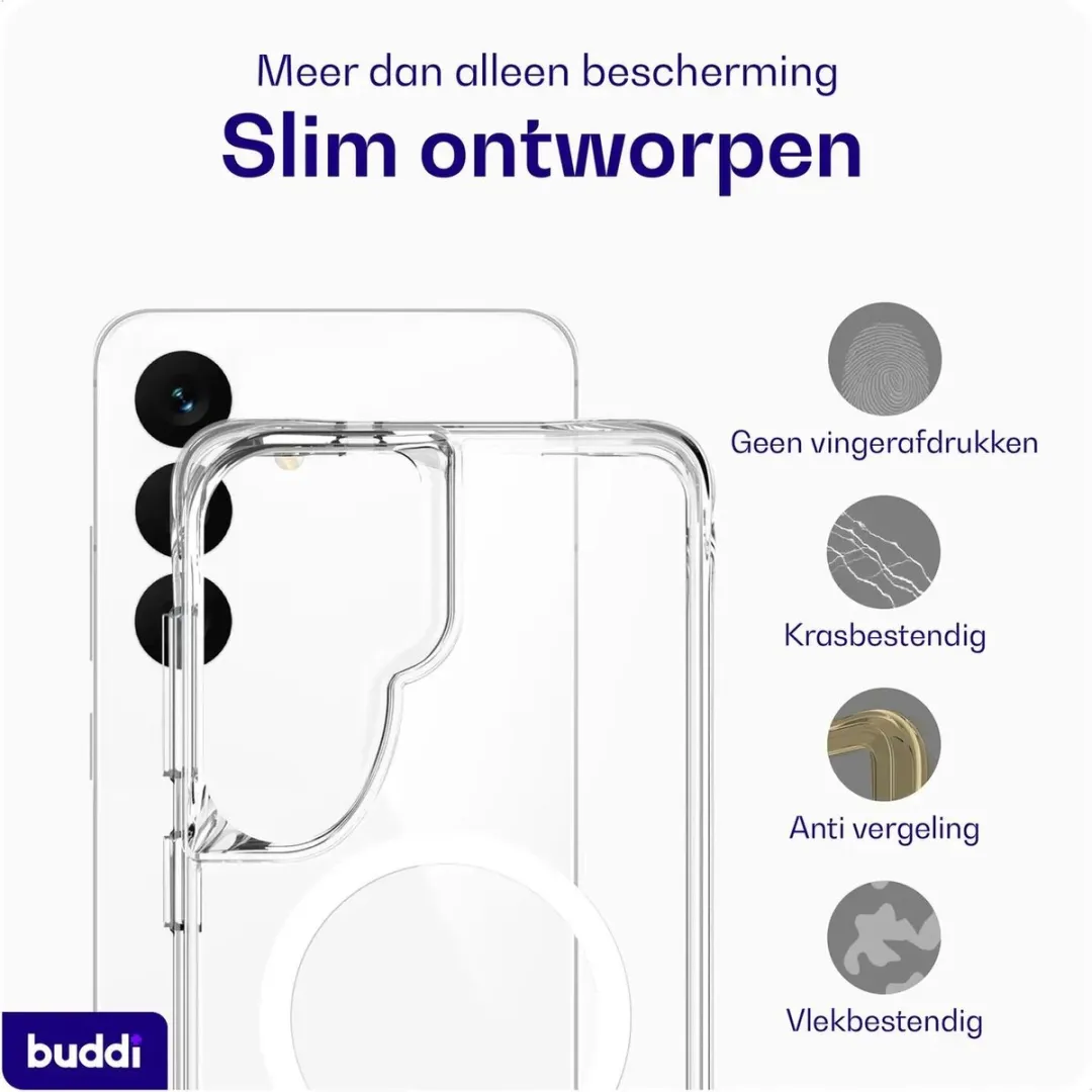 Buddi Core Hoesje Samsung Galaxy S26 - MagSafe - Transparant