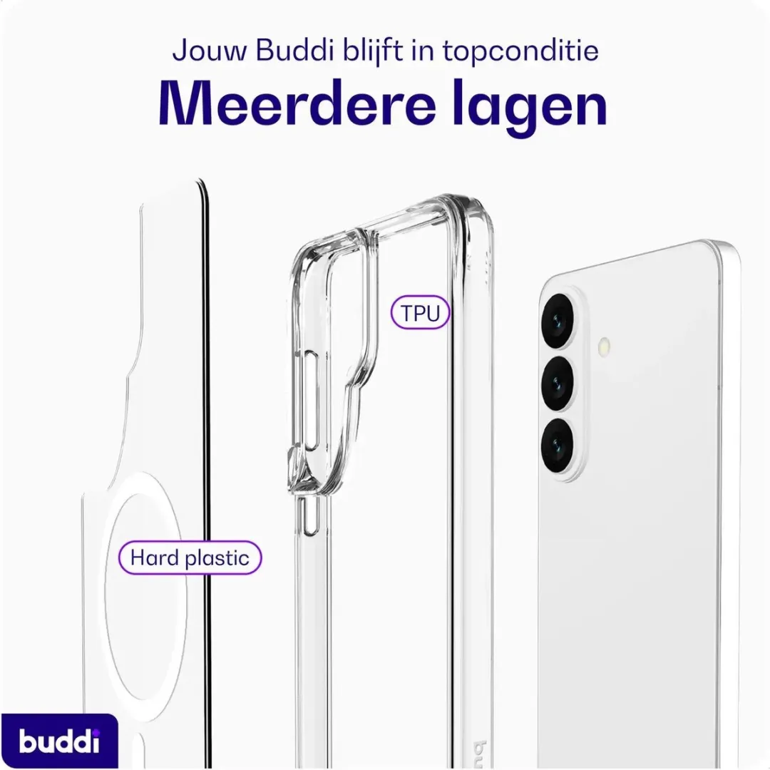Buddi Core Hoesje Samsung Galaxy S26 - MagSafe - Transparant