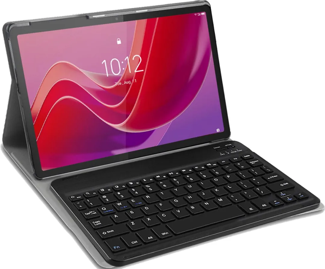 Just in Case Cazy Tablethoes Lenovo Tab M11 - QWERTY Bluetooth Toetsenbord - Zwart