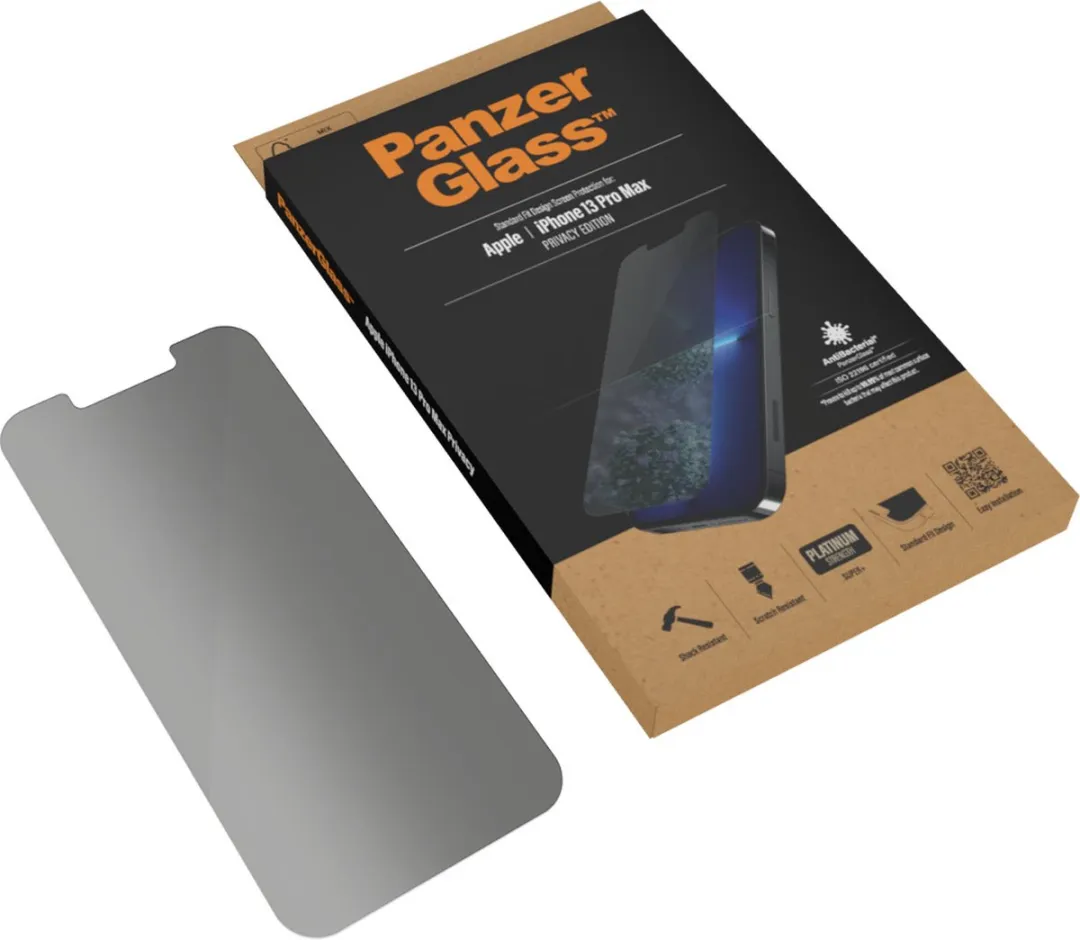 PanzerGlass P2743 Screenprotector iPhone 13 Pro Max - Antibacterieel - afbeelding 6 van 6