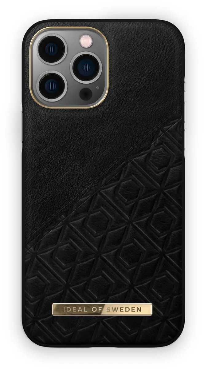 iDeal of Sweden iPhone 13 Pro Max Hoesje Embossed Black