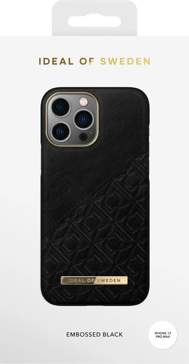 iDeal of Sweden iPhone 13 Pro Max Hoesje Embossed Black - afbeelding 5 van 5