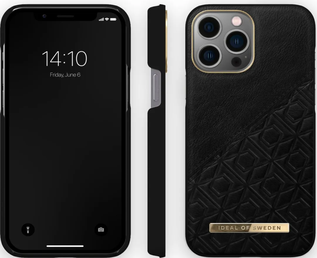 iDeal of Sweden iPhone 13 Pro Max Hoesje Embossed Black - afbeelding 4 van 5
