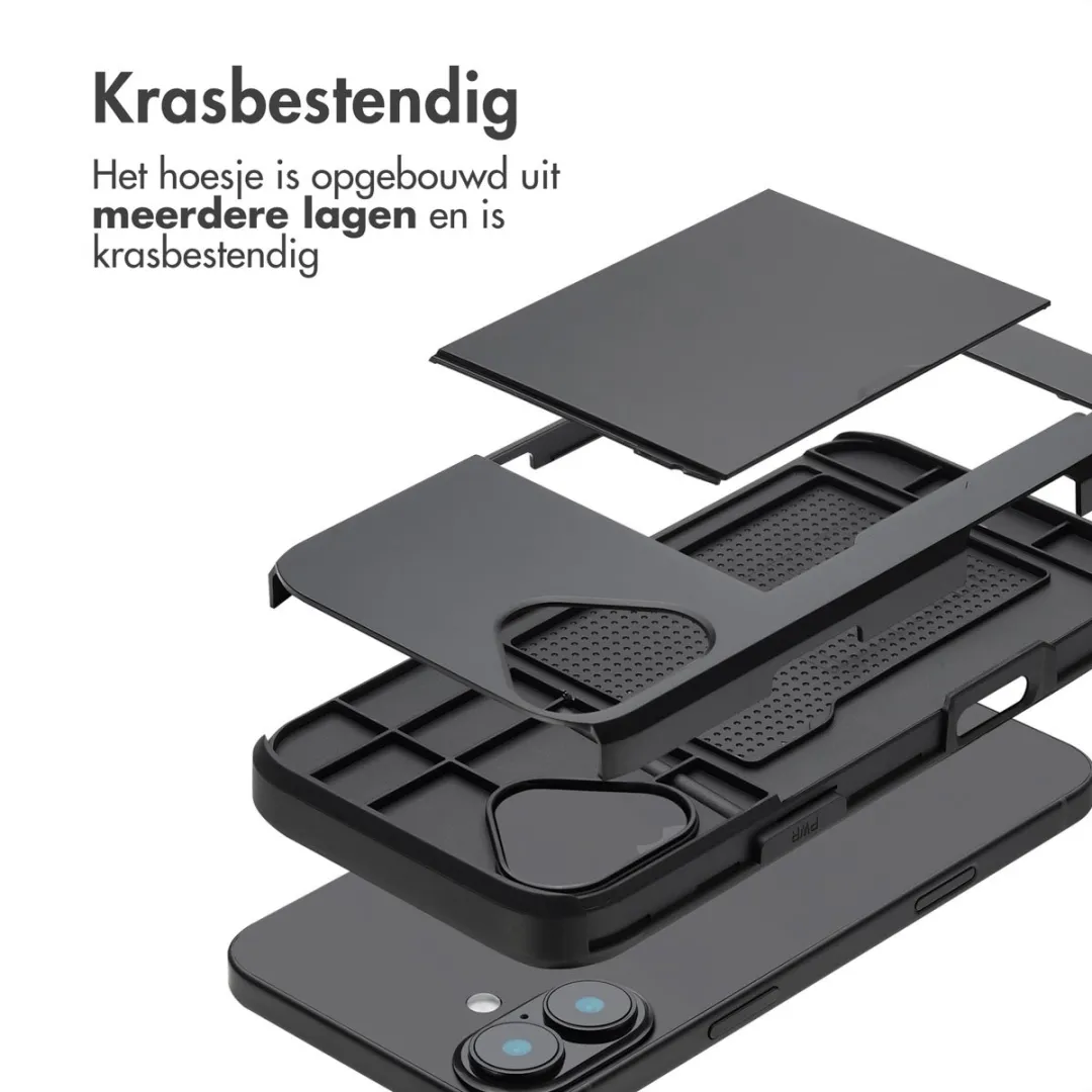 Imoshion Hoesje iPhone 16 Plus - 2 Pasjes - Zwart