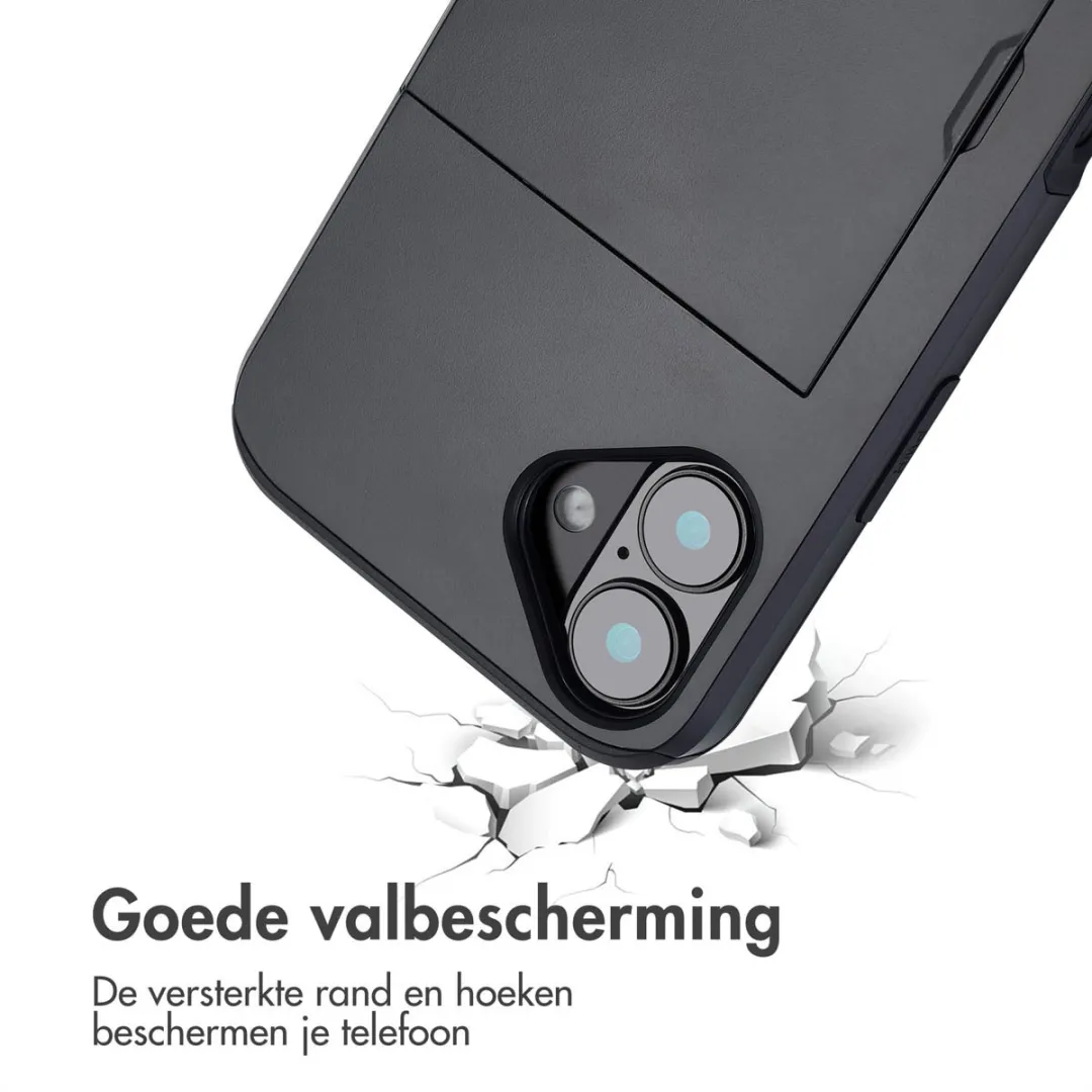 Imoshion Hoesje iPhone 16 Plus - 2 Pasjes - Zwart