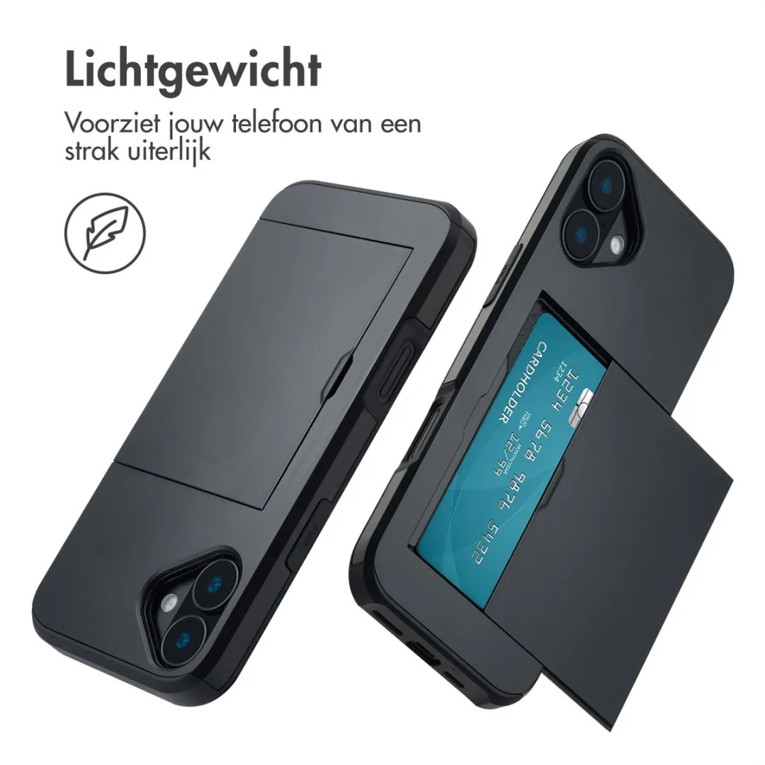 Imoshion Hoesje iPhone 16 Plus - 2 Pasjes - Zwart
