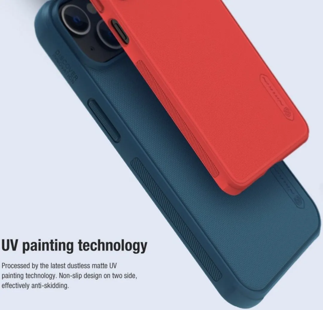 Nillkin Super Frosted Shield iPhone 14 Plus Hoesje - Zwart - afbeelding 5 van 6