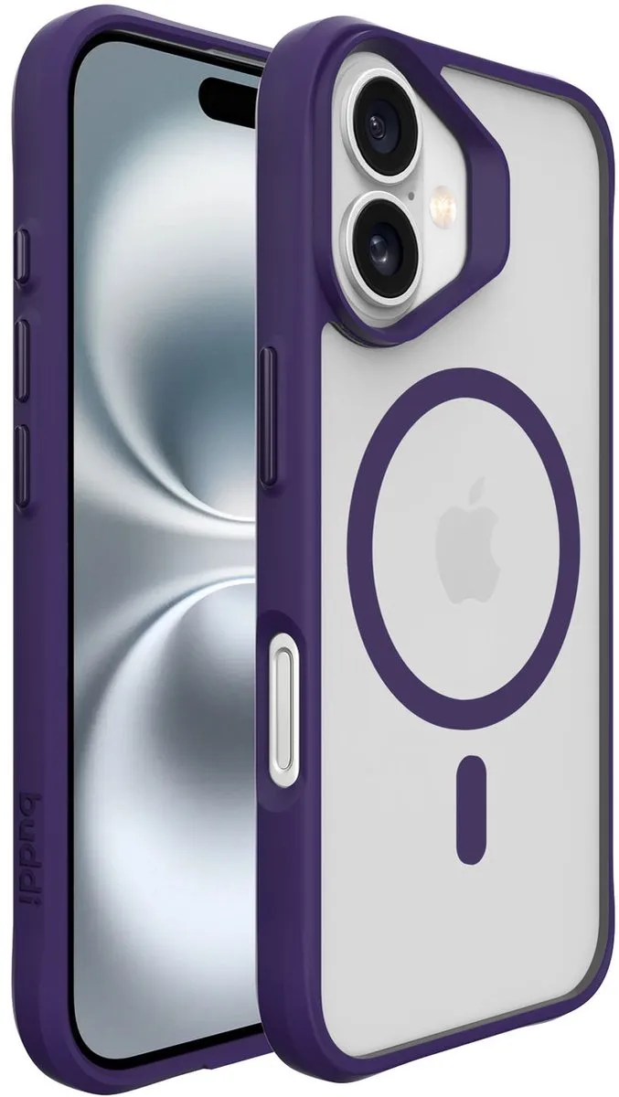 Buddi Hybrid Hoesje iPhone 17 - MagSafe - Paars