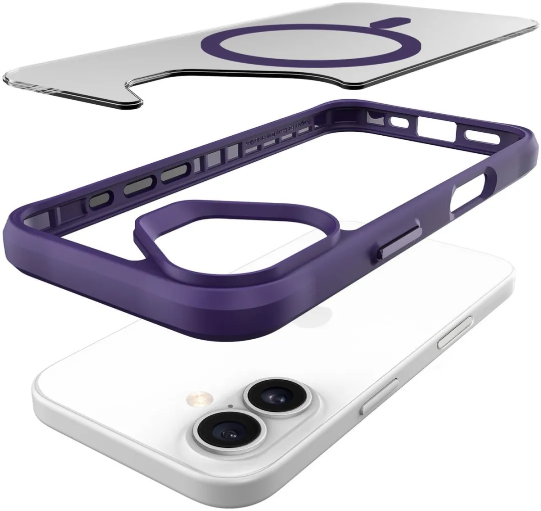 Buddi Hybrid Hoesje iPhone 17 - MagSafe - Paars