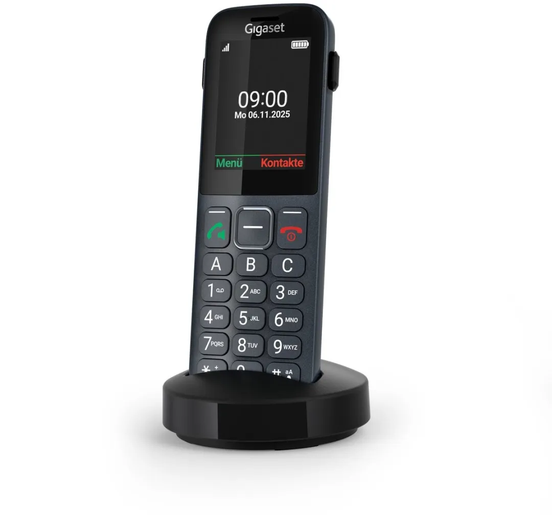 Gigaset Comfort 600R Sim Seniorentelefoon - 2.4" - Zwart