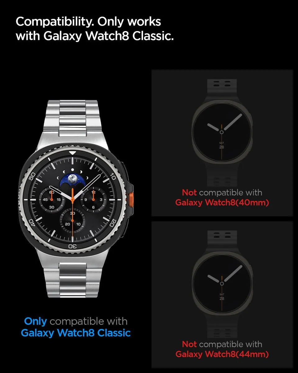 Spigen GLAS.tR EZ Fit Galaxy Watch 8 46mm Schermbeschermer - 2 Stuks