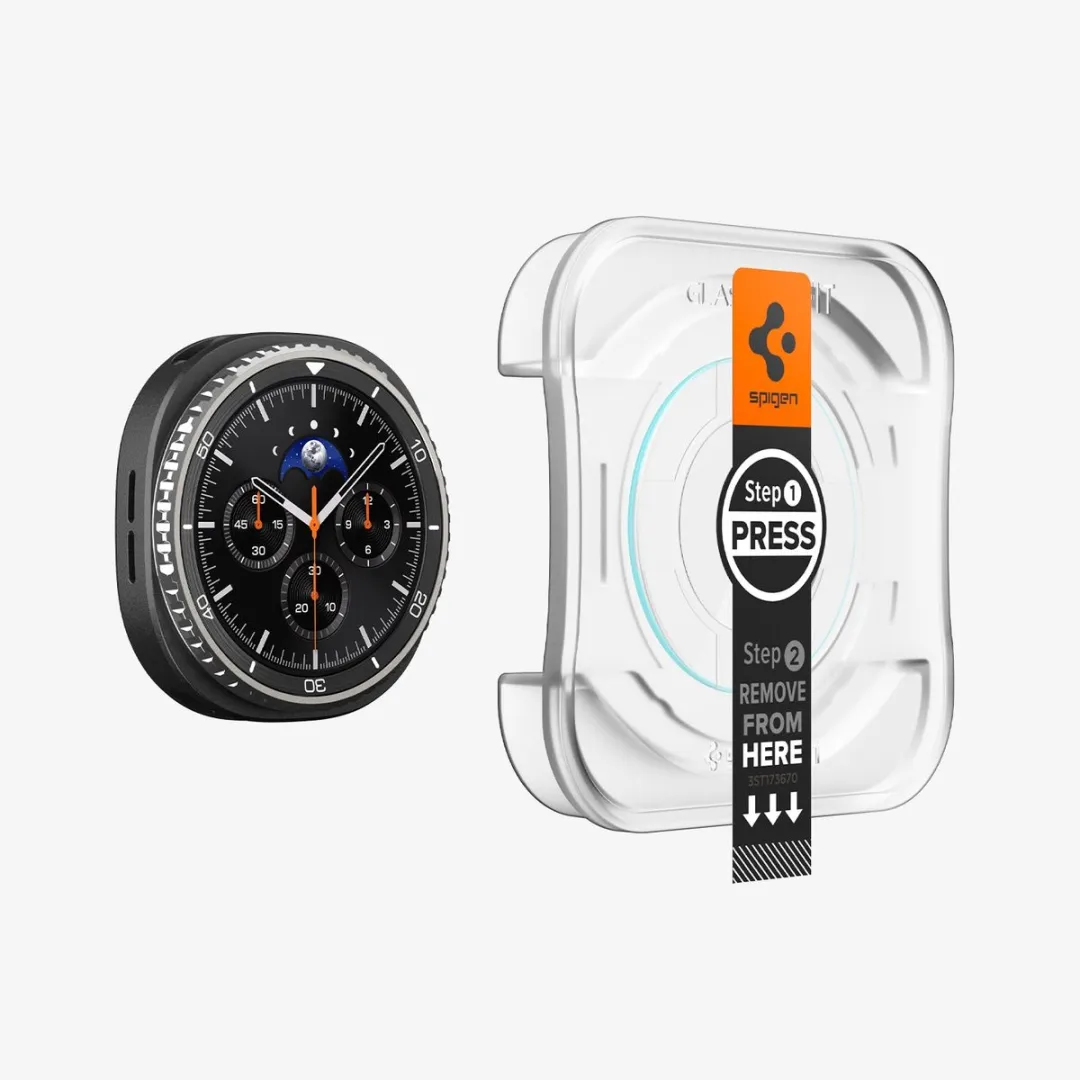 Spigen GLAS.tR EZ Fit Galaxy Watch 8 46mm Schermbeschermer - 2 Stuks - afbeelding 6 van 6