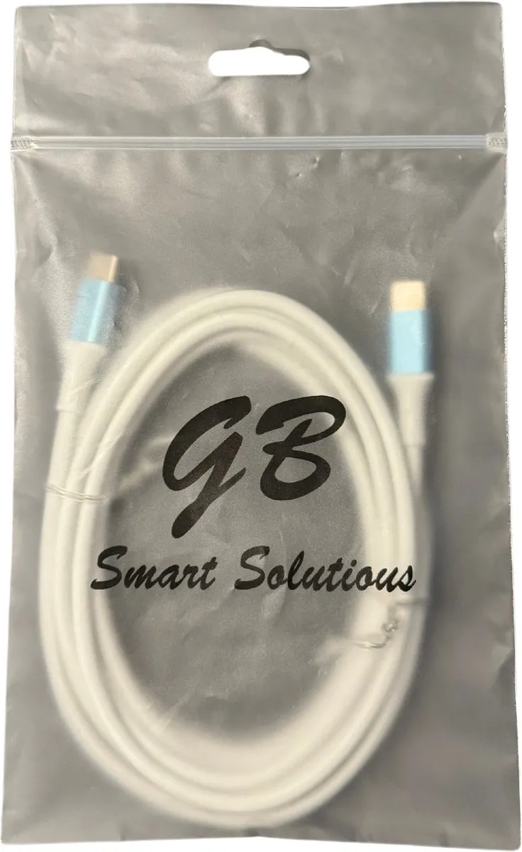 GB USB-C oplaadkabel Mystic Blue edition 2m- Geschikt voor Samsung - Oneplus - Google Pixel - iPhone 15 - Apple - 60W snellader