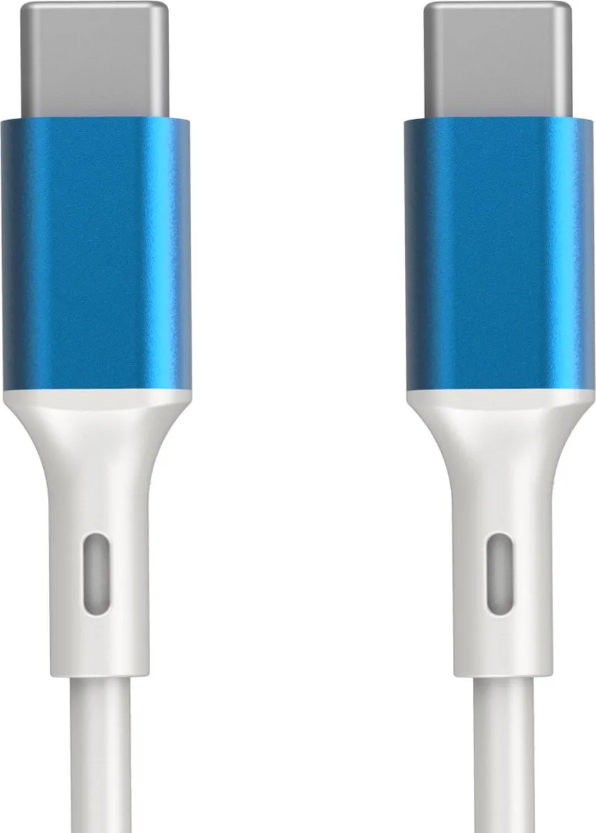 GB USB-C oplaadkabel Mystic Blue edition 2m- Geschikt voor Samsung - Oneplus - Google Pixel - iPhone 15 - Apple - 60W snellader
