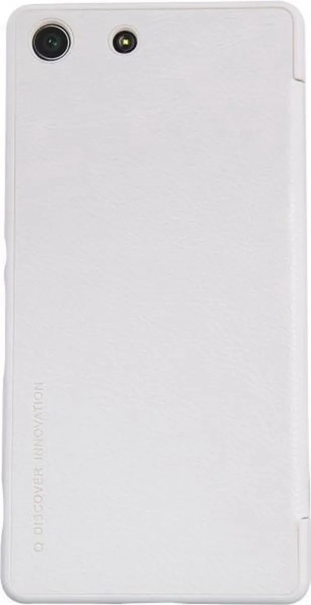 Nillkin Qin Leather Slim Booktype Sony Xperia M5 - Wit - afbeelding 3 van 4