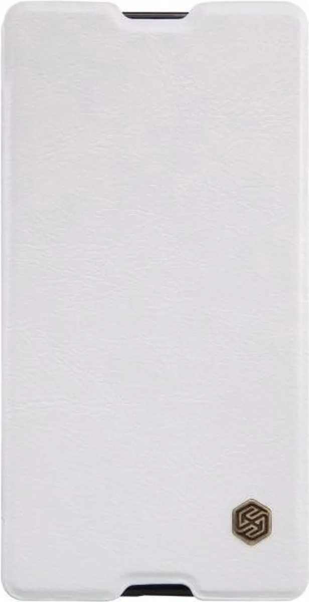 Nillkin Qin Leather Slim Booktype Sony Xperia M5 - Wit - afbeelding 2 van 4