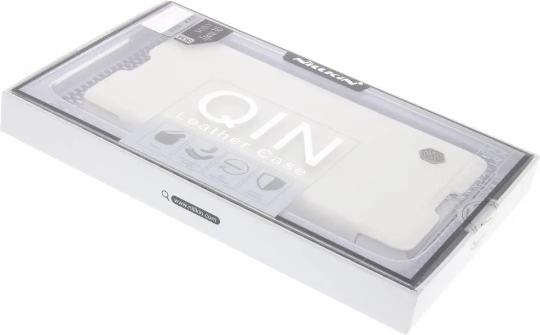 Nillkin Qin Leather Slim Booktype Sony Xperia M5 - Wit - afbeelding 4 van 4