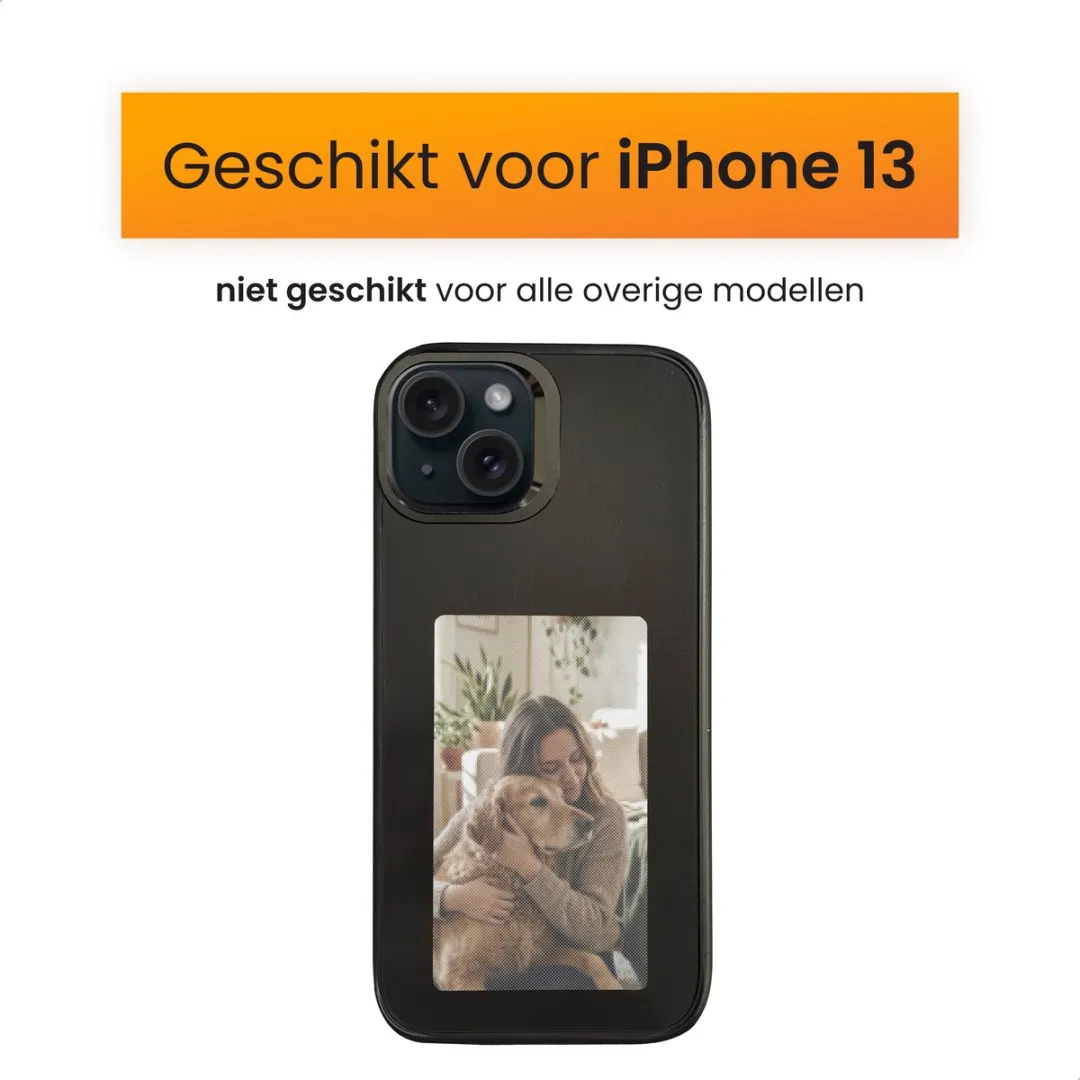 R2B Foto Hoesje iPhone 13 - Zwart