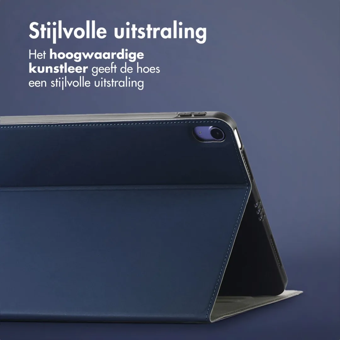Accezz Tablethoes SH00068398 - Apple iPad Air 11 - Donkerblauw