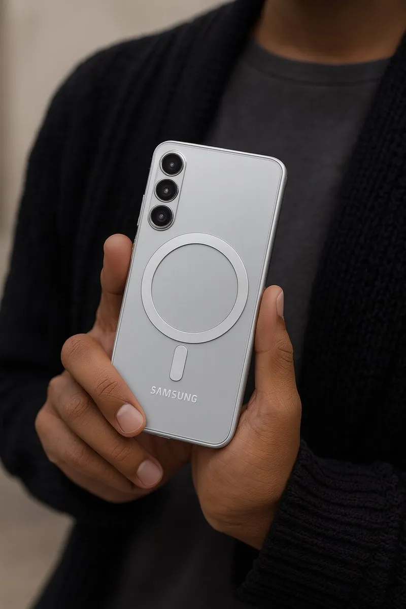 NUVEX MagSafe Hoesje Samsung Galaxy A34 - Transparant Zwart