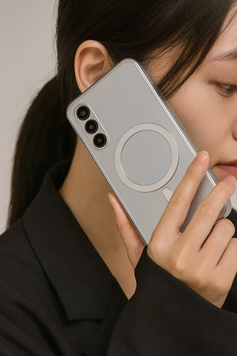 NUVEX MagSafe Hoesje Samsung Galaxy A34 - Transparant Zwart