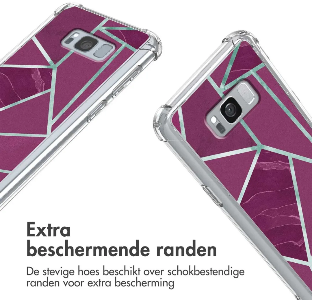 imoshiion Hoesje Samsung Galaxy S8 - Bordeaux Graphic