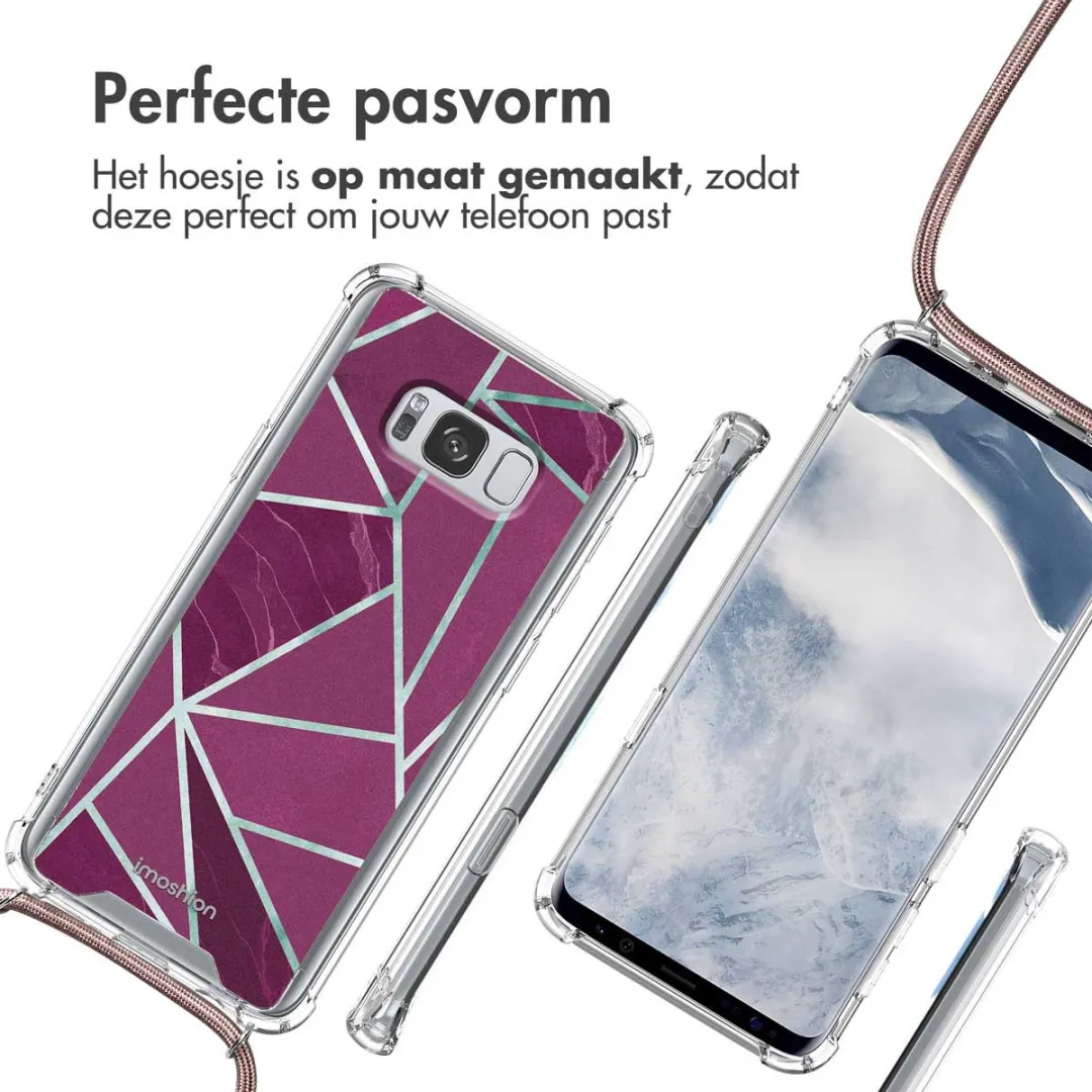 imoshiion Hoesje Samsung Galaxy S8 - Bordeaux Graphic