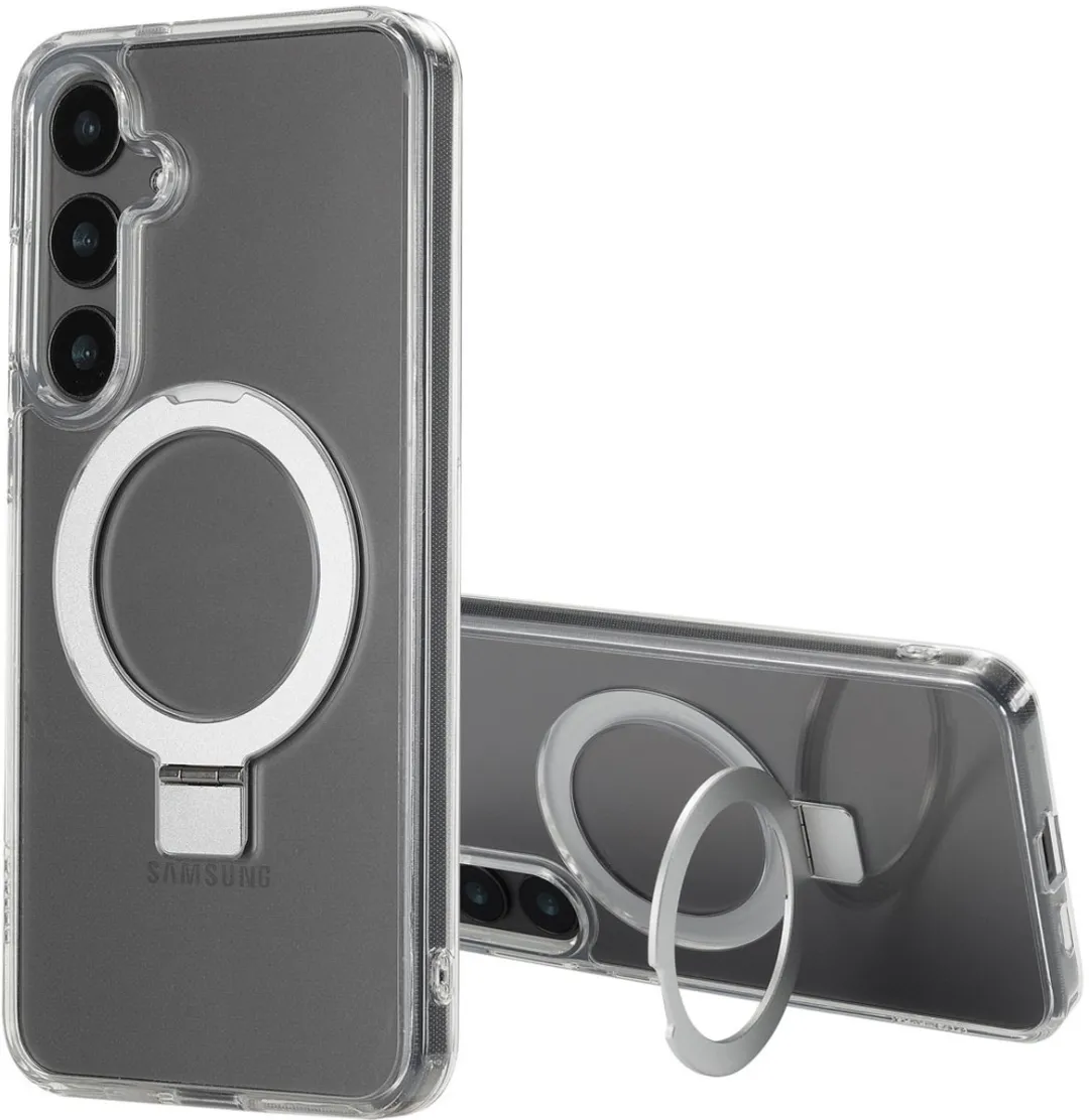 Accezz Hoesje Samsung Galaxy S24 Plus Magnetische Ring - Transparant