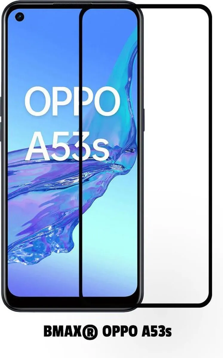BMAX Screenprotector voor OPPO A53s - 2 Stuks