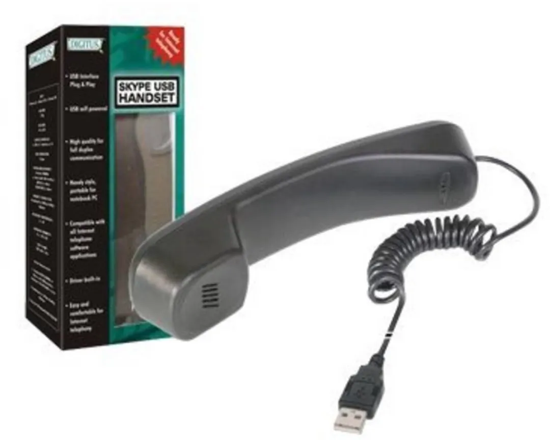 Digitus DA-70772 USB Telefoonhoorn - Zwart