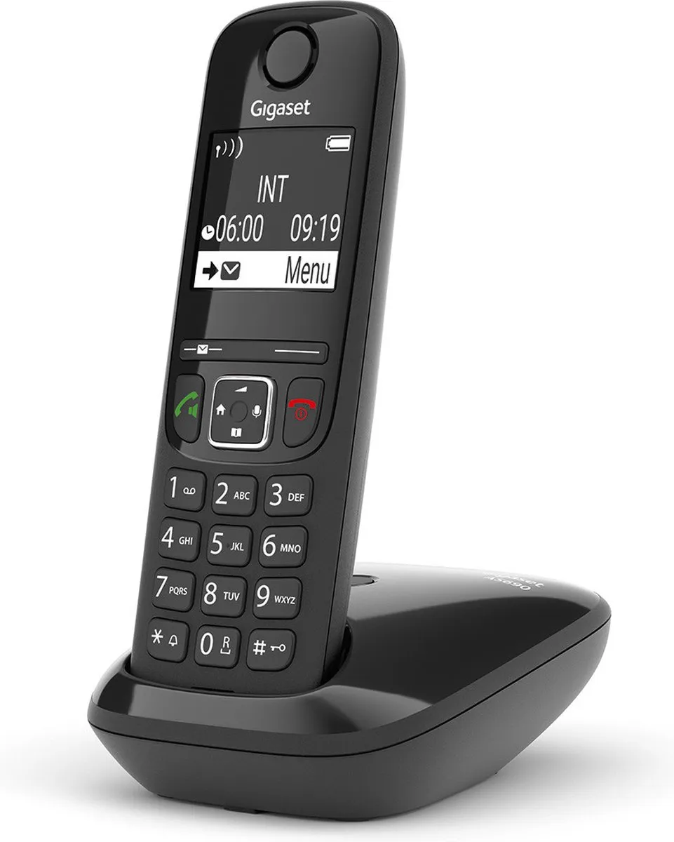 Gigaset AS690 Duo - 2 handsets - Zwart - Handsfree bellen - huistelefoon - inclusief oproepblokering