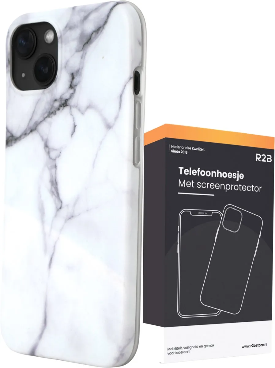 R2B iPhone 15 Hoesje Marmer