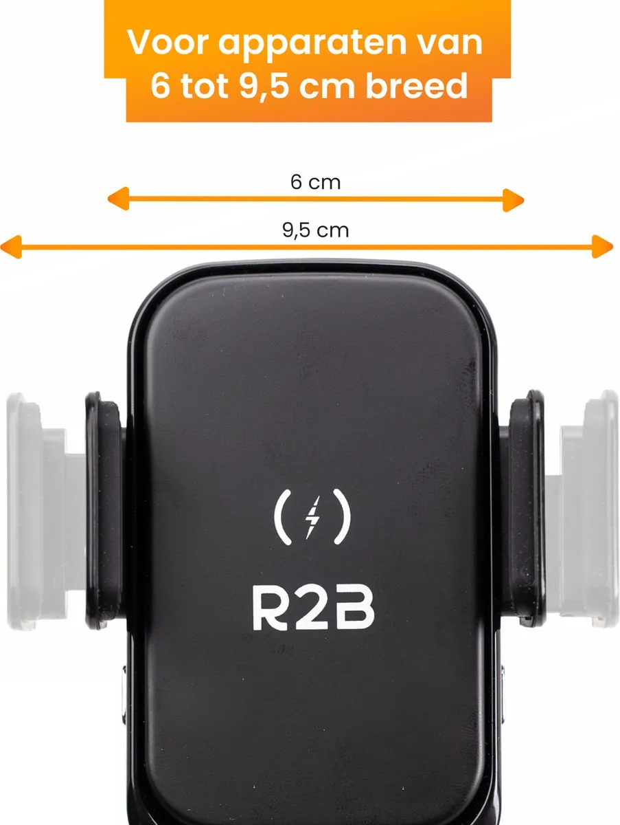 R2B Alkmaar Telefoonhouder Auto Zuignap - Zwart
