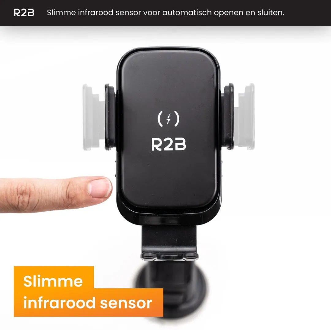 R2B Alkmaar Telefoonhouder Auto Zuignap - Zwart
