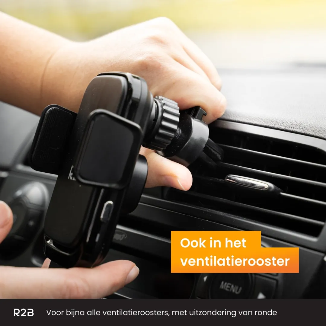 R2B Alkmaar Telefoonhouder Auto Zuignap - Zwart - afbeelding 6 van 6